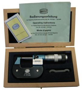 Mauser Aussenmikrometer mit Zählwerk 0-25 mm