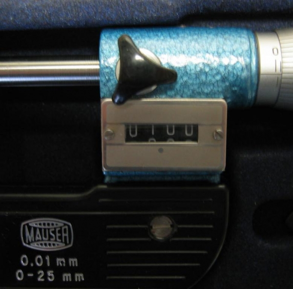 Mauser Aussenmikrometer mit Zählwerk 0-25 mm
