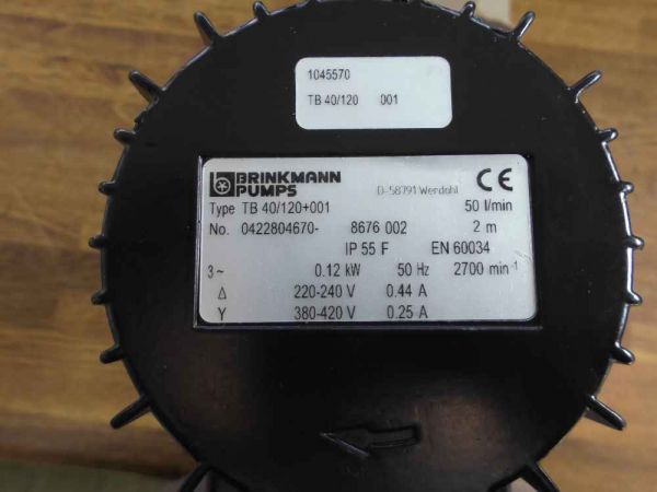 Kühlmittelpumpe Brinkmann TB 40/120